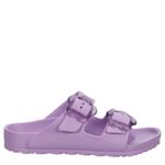 GIRLS LITTLE KID ARIZONA FLOWER BUCKLE FOOTBED SANDAL - LILAC