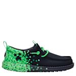 BOYS WALLY YOUTH MINECRAFT SLIP ON SNEAKER - BLACK