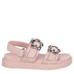 GIRLS TODDLER-LITTLE KID SHINE FOOTBED SANDAL - PINK