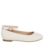 GIRLS LITTLE-BIG KID ANYA FLAT - WHITE