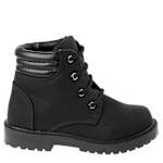 GIRLS LITTLE-BIG KID COMBAT BOOT - BLACK