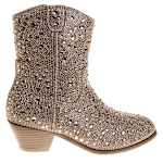 GIRLS LITTLE-BIG KID WESTERN DRESS BOOT - ROSE GOLD