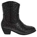 GIRLS LITTLE-BIG KID WESTERN DRESS BOOT - BLACK