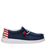 BOYS WALLY CLASSIC YOUTH SLIP ON SNEAKER - NAVY