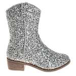 GIRLS LITTLE-BIG KID WESTERN DRESS BOOT - SILVER