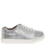 GIRLS LITTLE-BIG KID TINA GLITZY SNEAKER - SILVER