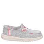 GIRLS WENDYYOUTH STRETCH JERSEY SLIP ON SNEAKER - GREY