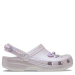 GIRLS LITTLE-BIG KID CLASSIC PEARLS & HEART SHINE CLOG - PURPLE