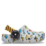BOYS TODDLER CLASSIC TRUCKS GRAPHIC CLOG - GREY
