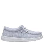 BOYS WALLY YOUTH STRETCH JERSEY SLIP ON SNEAKER - GREY