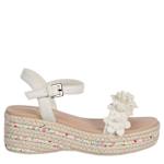GIRLS LITTLE-BIG KID JDORI WEDGE SANDAL SHOE - WHITE