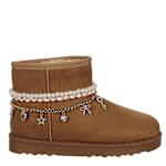 GIRLS LITTLE-BIG KID BELLA BRACELETFUR BOOT - CHESTNUT