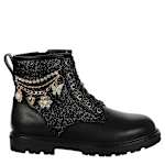 GIRLS LITTLE-BIG KID RUMI COMBAT BOOT - BLACK