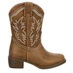 GIRLS TODDLER-LITTLE KID LIL FANCY WESTERN BOOT - BROWN