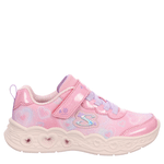 GIRLS LITTLE KID DIVINE HEART LIGHTS LIGHT UP SNEAKER - PINK