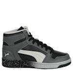 BOYS BIG KID REBOUND LAYUP SPECKLE FADE SNEAKER - BLACK