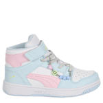 GIRLS LITTLE KID REBOUND LAYUP MID SNEAKER - AQUA
