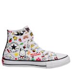 GIRLS LITTLE KID CHUCK TAYLOR HI TOP HELLO KITTY SNEAKER - WHITE