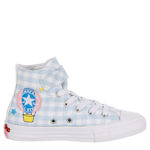 GIRLS CHUCK TAYLOR HI TOP HELLO KITTY SNEAKER - LIGHT BLUE