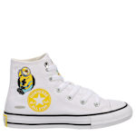 UNISEX MINION CHUCK TAYLOR ALL STAR HIGH SNEAKER - PALE GREY
