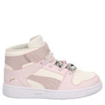 GIRLS LITTLE KID REBOUND MID SNEAKER - PURPLE