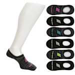 WOMENS NO SHOW SOCKS 6 PAIRS