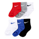 BOYS INFANT ANKLE SOCKS 6 PAIRS - ASSORTED