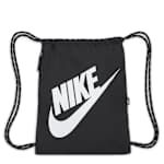 UNISEX HERITAGE BLACK DRAWSTRING BAG - BLACK