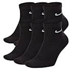 MENS MEDIUM EVERYDAY CUSHIONED QUARTER SOCKS 6 PAIRS