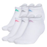 WOMENS ATHLETIC CUSHIONED NO SHOW SOCKS 6 PAIRS