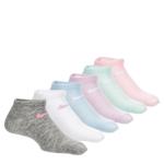 GIRLS EXTRA SMALL LOW CUT SOCKS 6 PAIRS - PINK