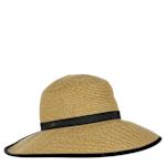 WOMENS PAPER BRAID BACKLESS HAT - NATURAL