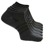 MENS SUPERLITE NO SHOW SOCKS 6 PAIRS - BLACK