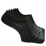 MENS SUPERLITE NO SHOW SOCKS 6 PAIRS - BLACK