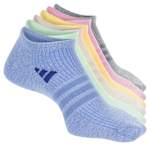 WOMENS SUPERLITE NO SHOW SOCKS 6 PAIRS - ASSORTED