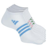 WOMENS SUPERLITE NO SHOW SOCKS 6 PAIRS - WHITE
