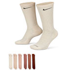 MENS LARGE EVERYDAY CUSHIONED CREW SOCKS 6 PAIRS - ASSORTED