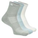 MENS CUSHION QUARTER SOCKS 3 PAIRS