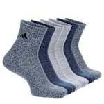 MENS ATHLETIC CUSHIONED QUARTER SOCKS 6 PAIRS