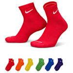 MENS MEDIUM QUARTER SOCKS 6 PAIRS