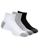 WOMENS PREMIUM NO SHOW SOCKS 3 PAIRS - ASSORTED