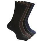MENS MEDIUM DRESS CREW SOCKS 4 PAIRS