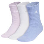 WOMENS CUSHIONED COMFORT CREW SOCKS 3 PAIRS
