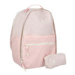UNISEX COLOR BLOCK BACKPACK - PINK