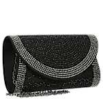 WOMENS FULLY CRYSTAL FLAP CLUTCH