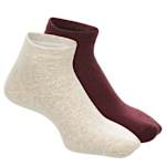 WOMENS PLUSH LOUNGE ANKLET SOCKS 4 PAIRS