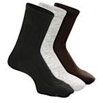 WOMENS WOOL BLEND CREW SOCKS 3 PAIRS
