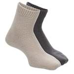 WOMENS HALF CREW SOCKS 2 PAIRS