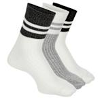 WOMENS LUXE HALF CREW SOCKS 3 PAIRS