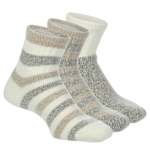 WOMENS HALF CREW SOCKS 3 PAIRS